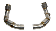 PLM BMW M5 M8 S63R Catted Downpipes F90 2018+.