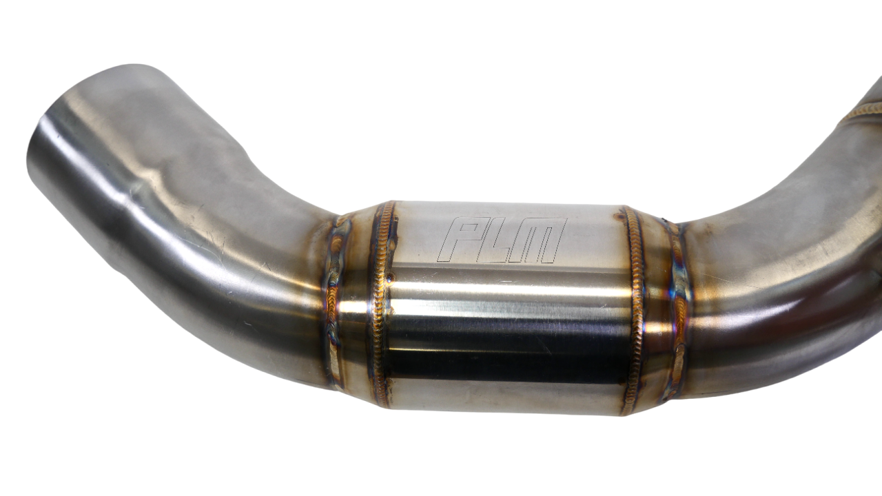 PLM BMW M5 M8 S63R Catted Downpipes F90 2018+.