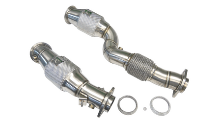 PLM Downpipes with EPA Cats - BMW S58 G80 G82 M3 M4 G8X G87 M2.