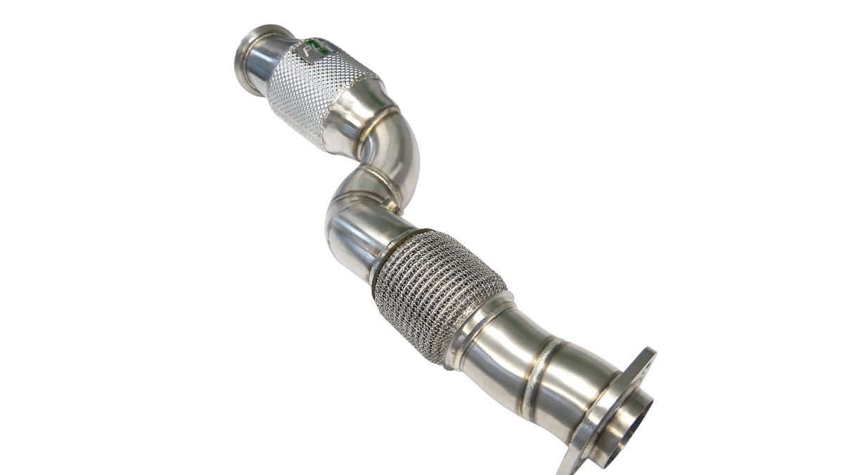 PLM Downpipes with EPA Cats - BMW S58 G80 G82 M3 M4 G8X G87 M2.