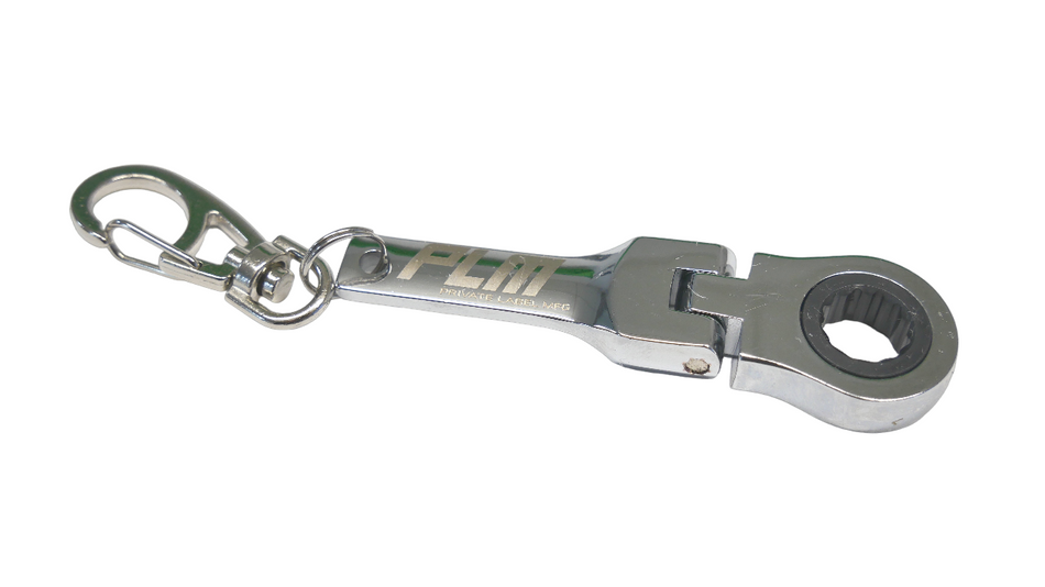 PLM Keychain 10mm Ratchet Wrench.