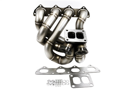 PLM Power Driven T4 Top Mount Turbo Manifold with Dual Wastegates B-Series B16 B18 B20.