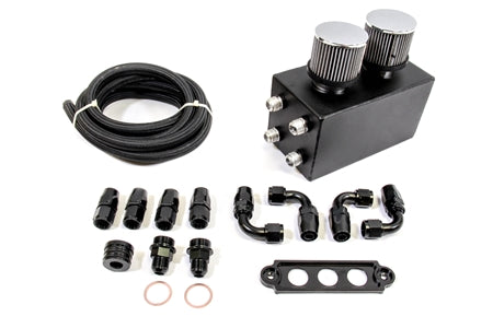 PLM Power Driven Universal Oil Catch Can Kit Breather Tank.