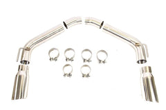 PLM Axle Back Exhaust Muffler Delete - Chevy Camaro V8 2010 - 2015 Stainless Steel.