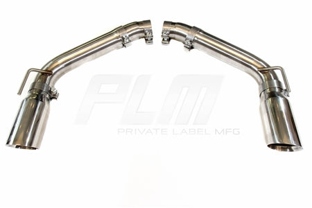 PLM Axle Back Exhaust Muffler Delete - Chevy Camaro V8 2010 - 2015 Stainless Steel.