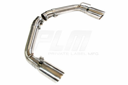 PLM Axle Back Exhaust Muffler Delete - Chevy Camaro V8 2010 - 2015 Stainless Steel.