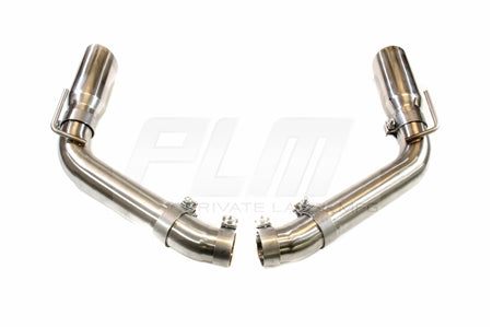 PLM Axle Back Exhaust Muffler Delete - Chevy Camaro V8 2010 - 2015 Stainless Steel.