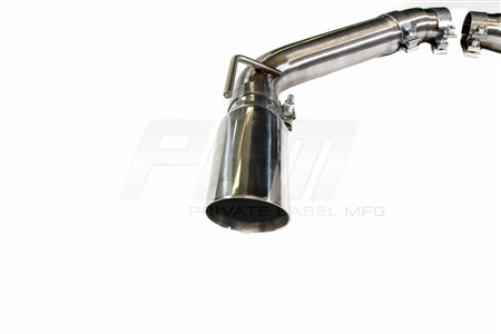 PLM Axle Back Exhaust Muffler Delete - Chevy Camaro V8 2010 - 2015 Stainless Steel.
