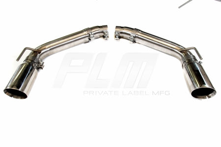 PLM Axle Back Exhaust Muffler Delete - Chevy Camaro V8 2010 - 2015 Stainless Steel.