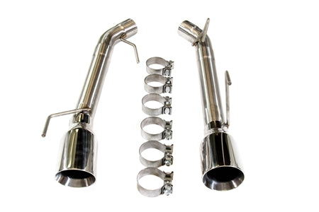 PLM 2.5” Dual Axle Back Exhaust Pipe Kit Mustang 05-10 V8 GT GT500.