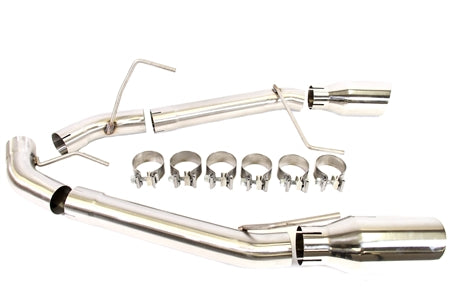 PLM 2.5” Dual Axle Back Exhaust Pipe Kit Mustang 05-10 V8 GT GT500.