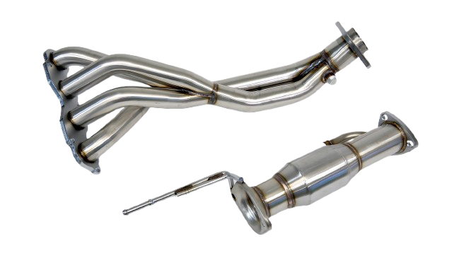 PLM K-Series K24 K20 FG Header V2 with Bolt-On Catalytic Converter.
