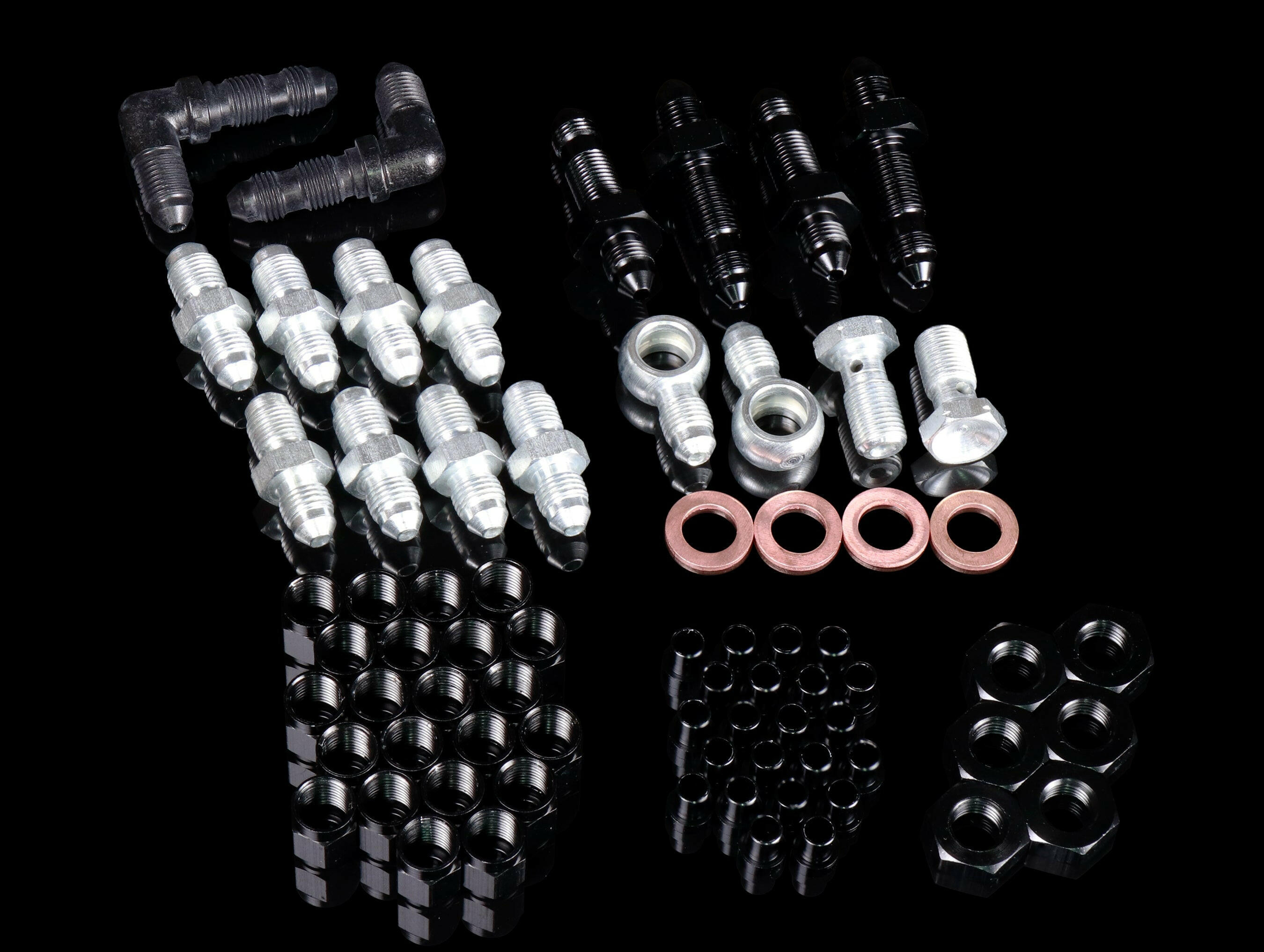 PLM Brake Line Tuck Kit Fittings - 88-00 Civic / 90-01 Integra.