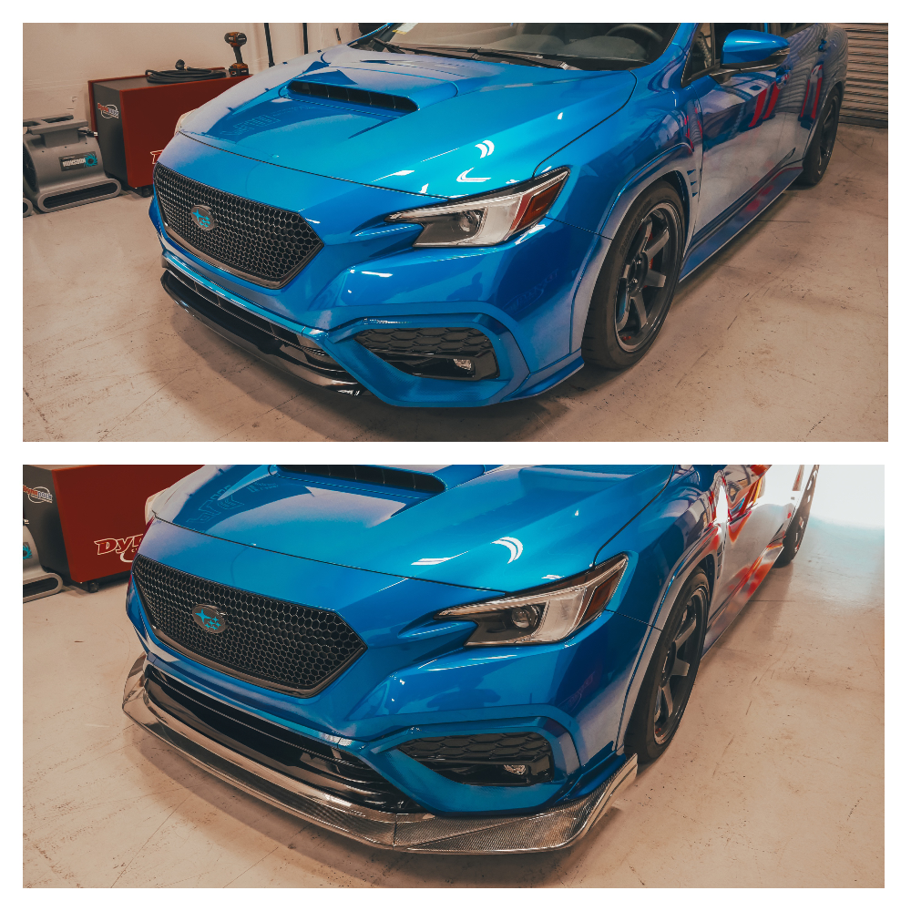 PLM 2022+ Subaru WRX VB 3-Piece Carbon Fiber Front Lip.