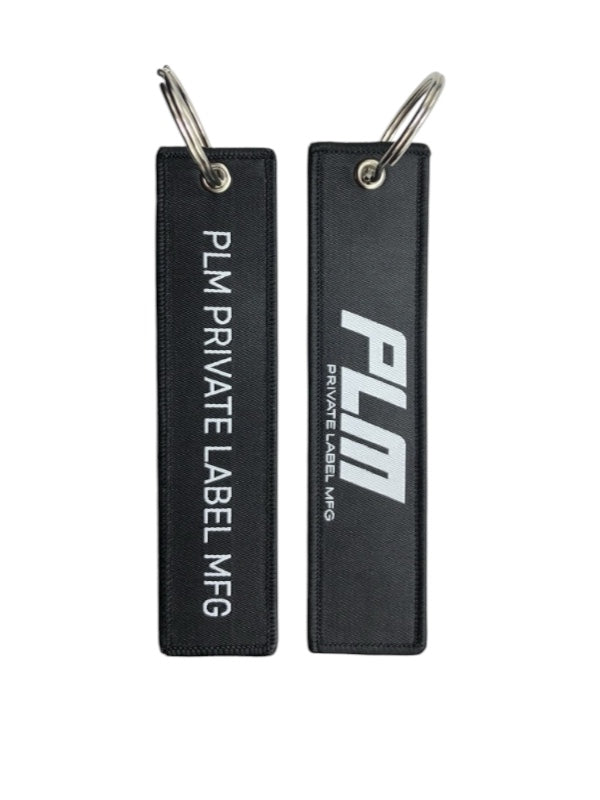 PLM Keychain Jet Tag.
