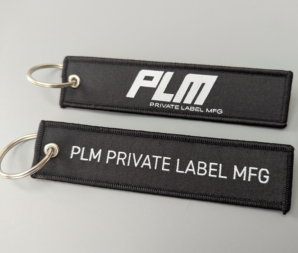 PLM Keychain Jet Tag.