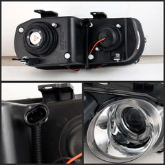 Spyder Auto LED Halo Chrome Projector Headlights for Acura Integra 1998-2001.
