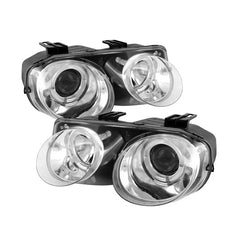 Spyder Auto LED Halo Chrome Projector Headlights for Acura Integra 1998-2001.