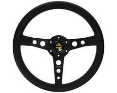 MOMO Prototipo Black 350 mm Leather Steering Wheel.