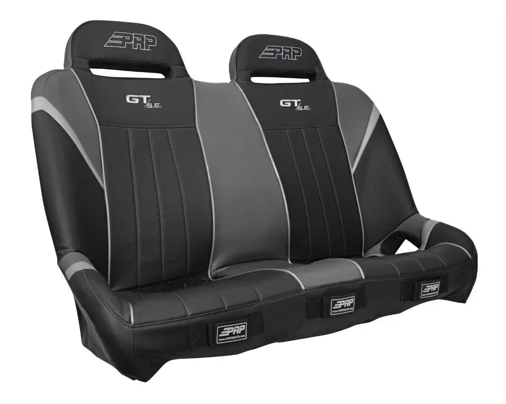 PRP Seats GT/S.E. Bench Seat Black and Gray for Polaris RZR XP 4 1000 2014-2019.