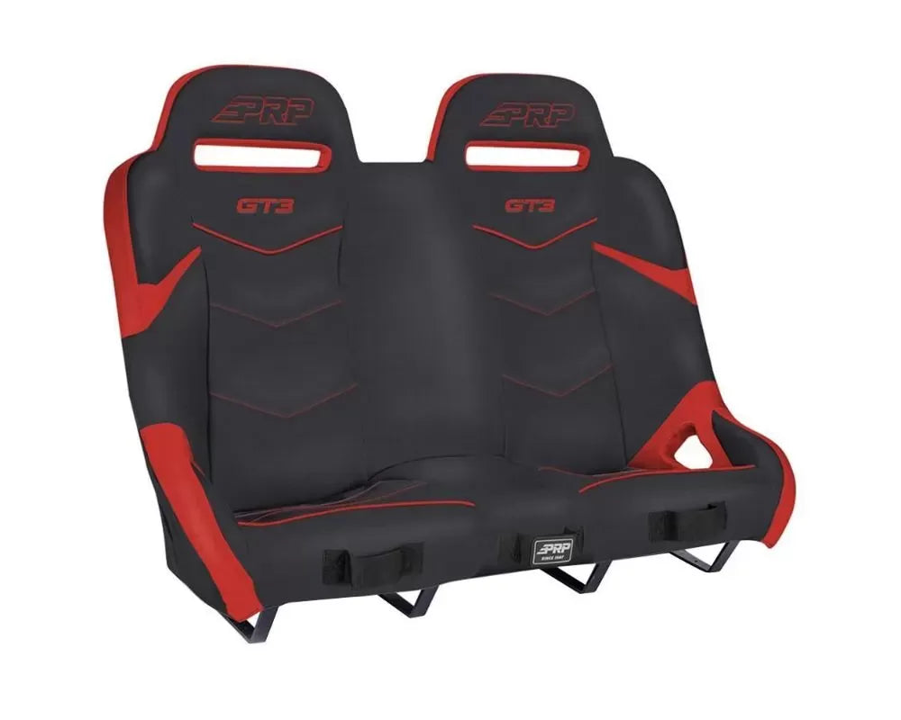PRP Seats GT3 Rear Suspension Bench for Polaris RZR Red.