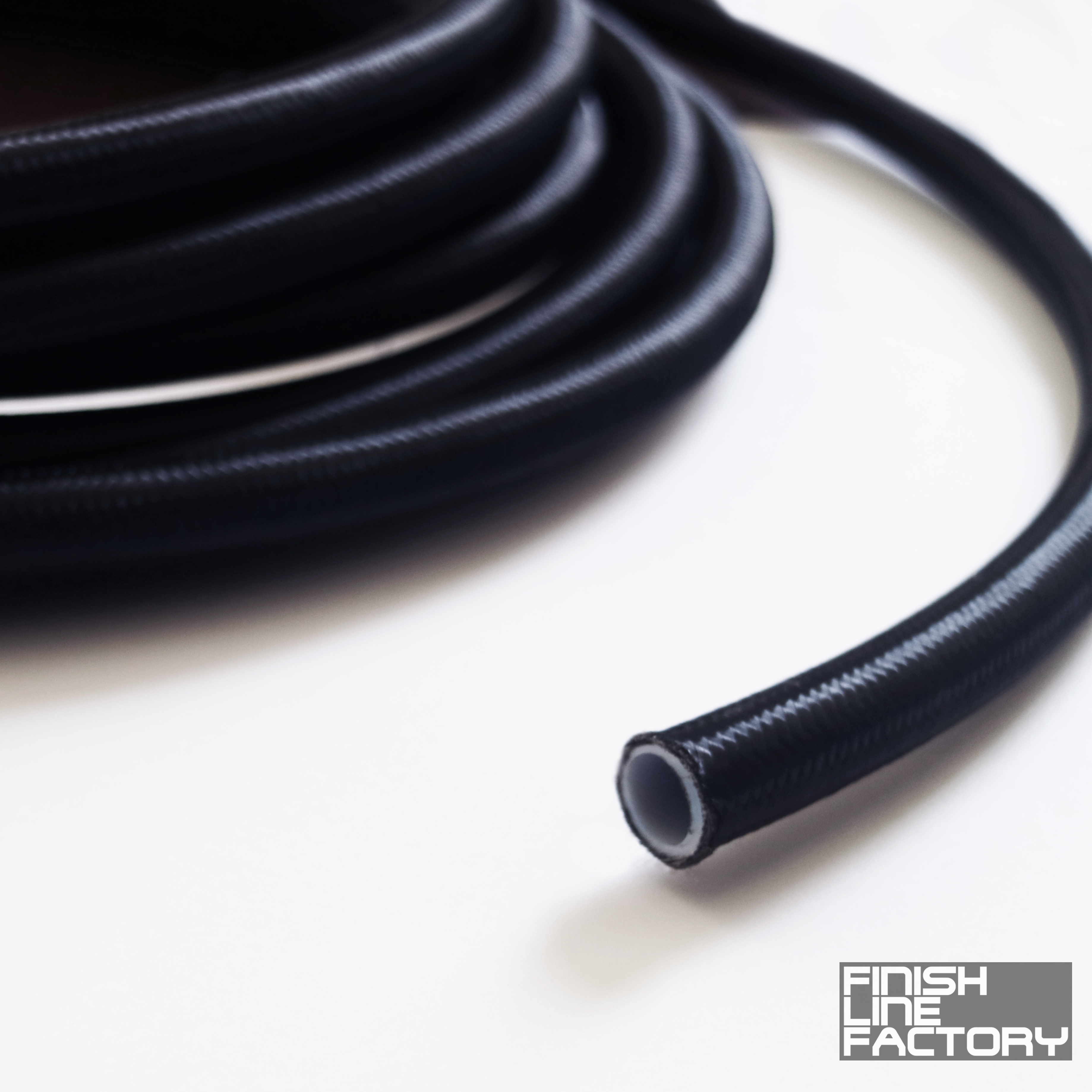 FLF PTFE Hose w/ Braided Nylon (20 Foot Roll)