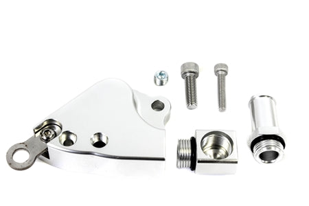 Precision Works K Series Swap Intake Manifold Coolant Adapter Plate K20 Manifold On K24 Head RSX.