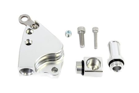 Precision Works K Series Swap Intake Manifold Coolant Adapter Plate K20 Manifold On K24 Head RSX.