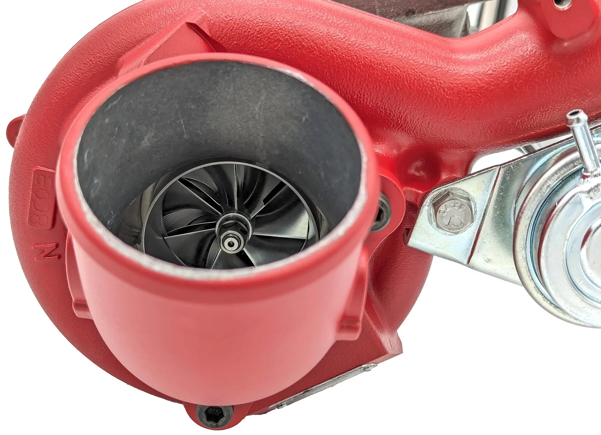 Forced Performance XR FP Red Ball Bearing Turbocharger | 2008-2015 Mitsubishi Evo X (2002200/2002201).