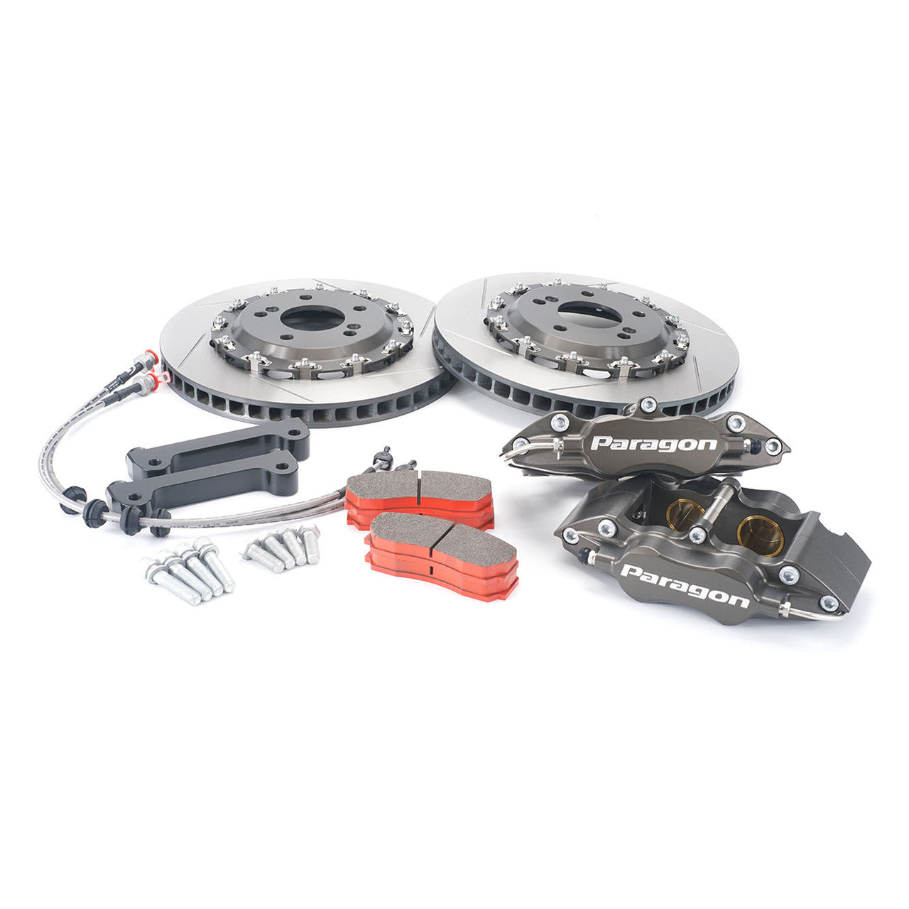 Paragon PA055 4-piston front big brake kit 330x28mm - components