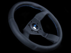 Personal Neo Grinta 350mm Steering Wheels - Perforated Leather / Blue Stitch