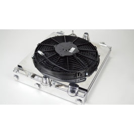 CSF 2003-2007 Evo 7-9 4G63 / 1992-2000 Civic Half-Size Radiator w Shroud 12" SPAL Fan.