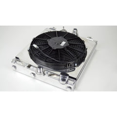 CSF 2003-2007 Evo 7-9 4G63 / 1992-2000 Civic Half-Size Radiator w Shroud 12" SPAL Fan.