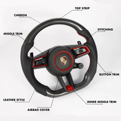 Porsche 911 992 Style - Full Custom Steering Wheel.