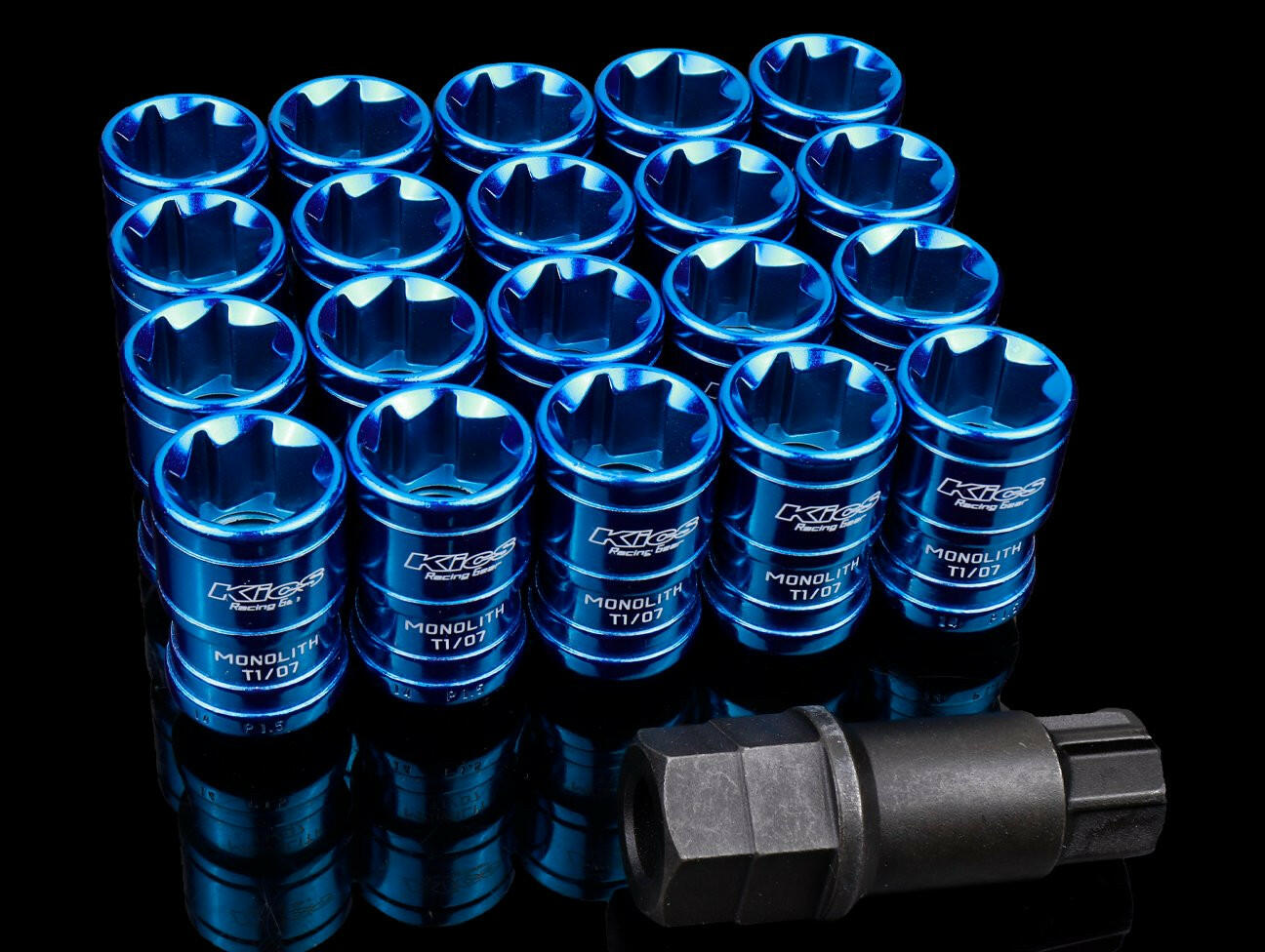 Project Kics Monolith T1/07 Lug Nut Set - 14x1.50.