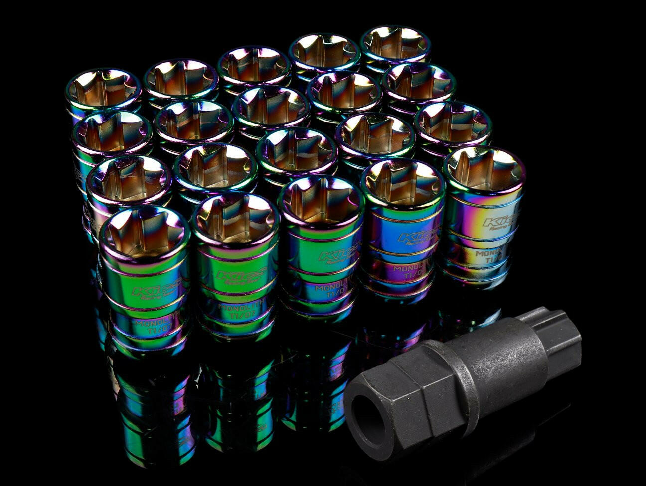 Project Kics Monolith T1/07 Lug Nut Set - 14x1.50.