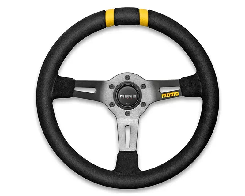 MOMO MOD.Drift Black Suede Steering Wheel.