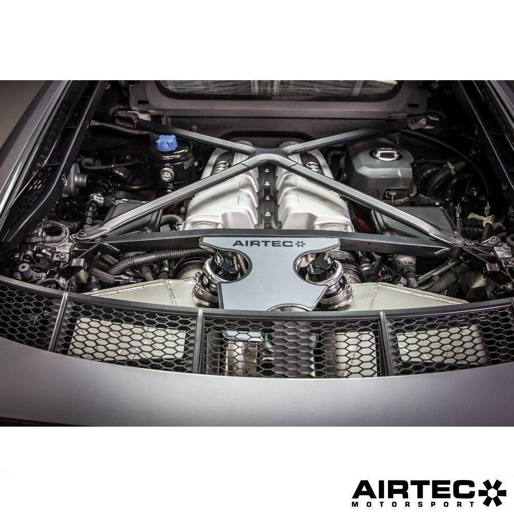 AIRTEC Motorsport Twin Turbo Cooling Package for Audi R8 V10 & Lamborghini Huracan V10.