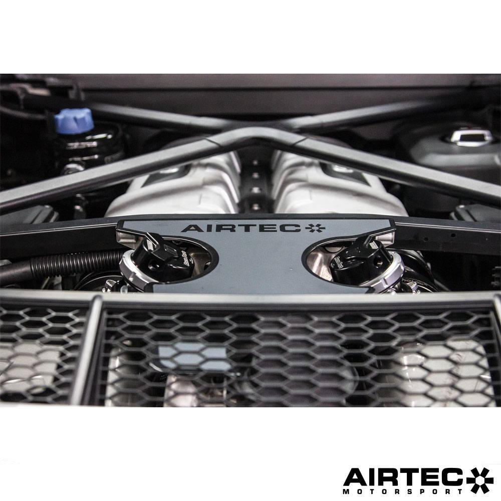 AIRTEC Motorsport Twin Turbo Cooling Package for Audi R8 V10 & Lamborghini Huracan V10.