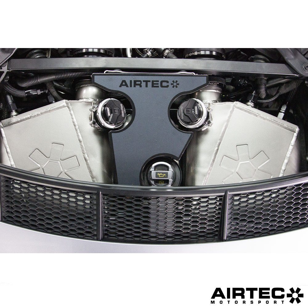 AIRTEC Motorsport Twin Turbo Cooling Package for Audi R8 V10 & Lamborghini Huracan V10.