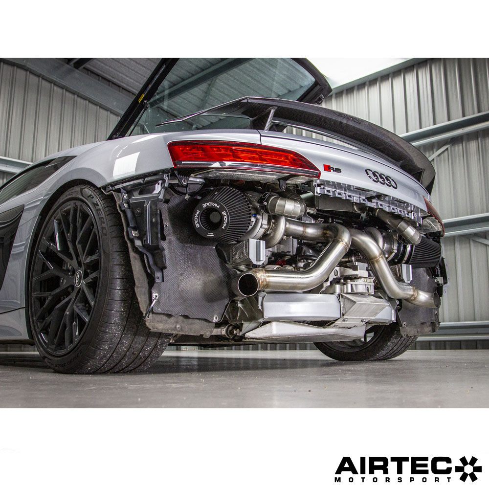 AIRTEC Motorsport Twin Turbo Cooling Package for Audi R8 V10 & Lamborghini Huracan V10.