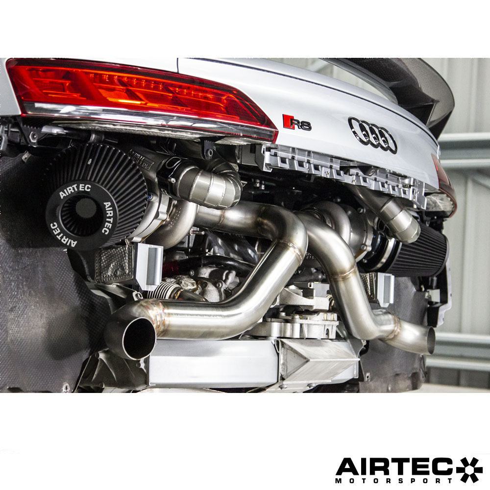 AIRTEC Motorsport Twin Turbo Cooling Package for Audi R8 V10 & Lamborghini Huracan V10.