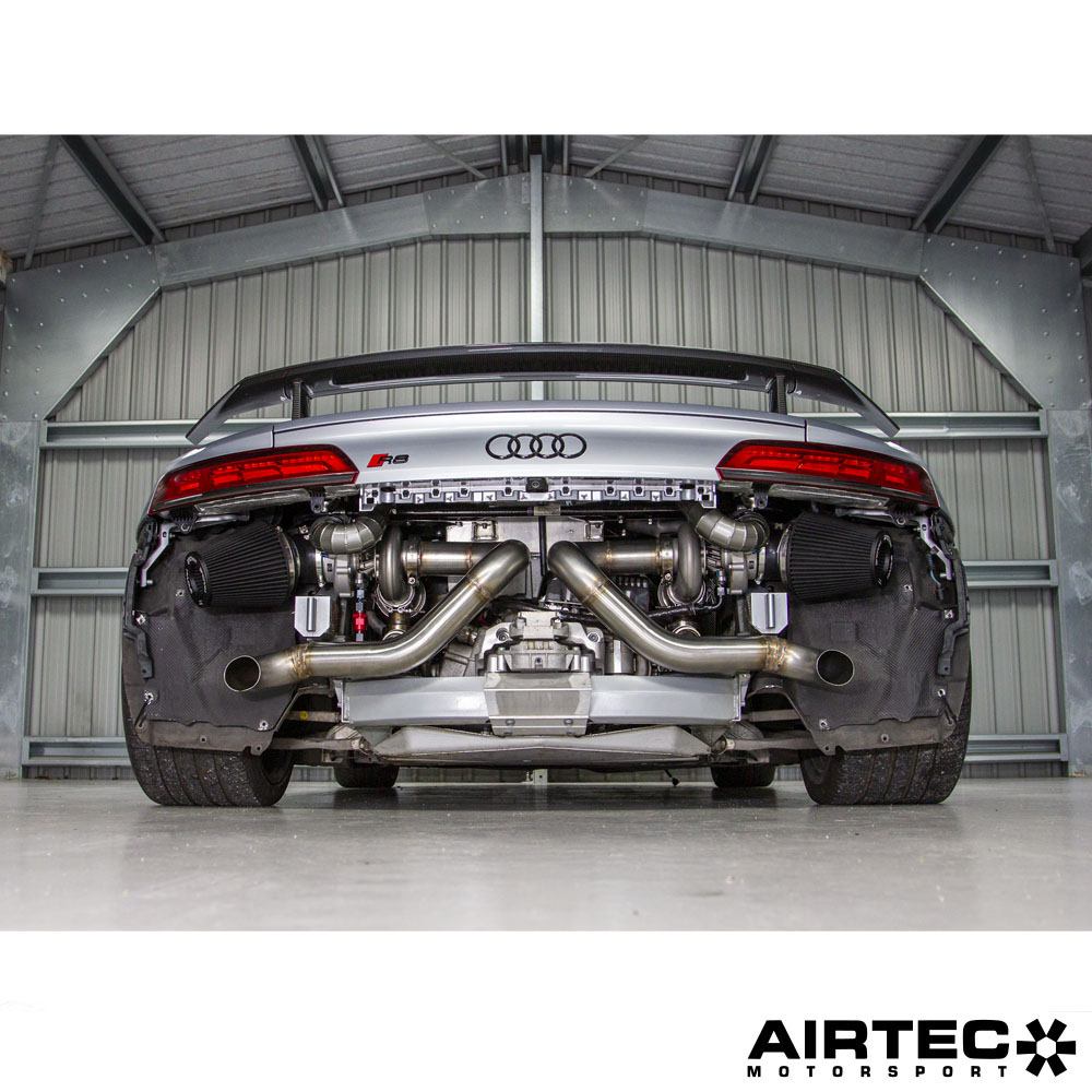 AIRTEC Motorsport Twin Turbo Cooling Package for Audi R8 V10 & Lamborghini Huracan V10.