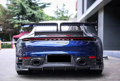 Dry Carbon Fiber Rear Diffuser Extension - Porsche 992 Carrera S/4/4S/Targa/Cabriolet.