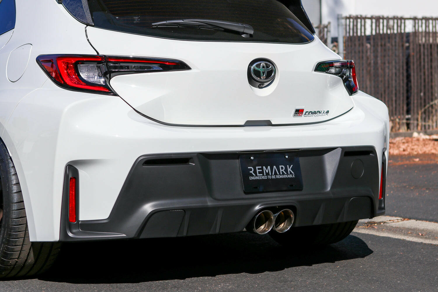 r.m.k Design - Carbon Fiber Outer Exhaust Block Off Plates for 2023+ Toyota GR Corolla.