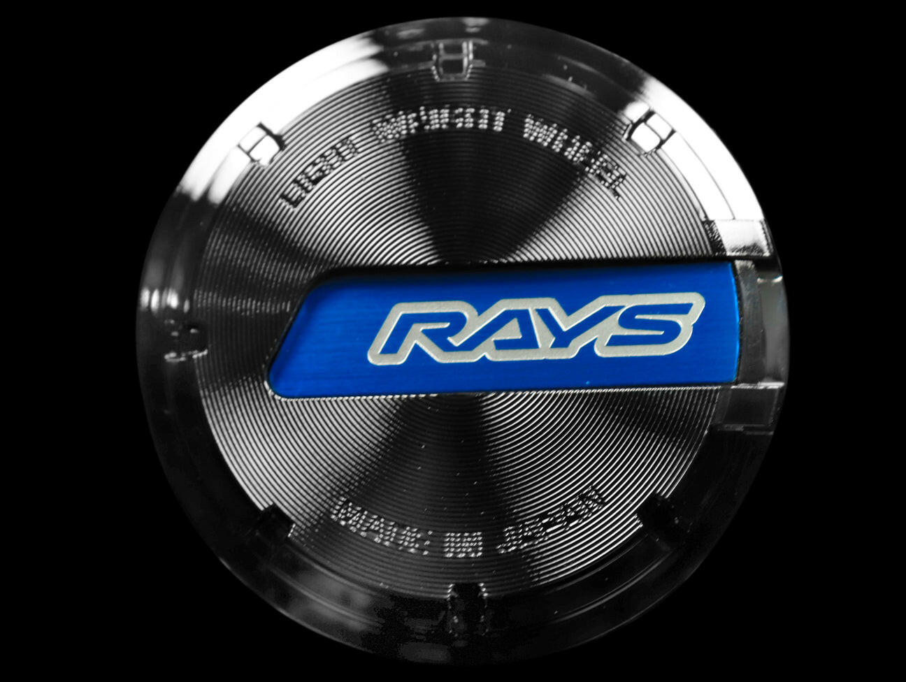 Rays Gram Lights GL Center Cap - Blue / Black Chrome.