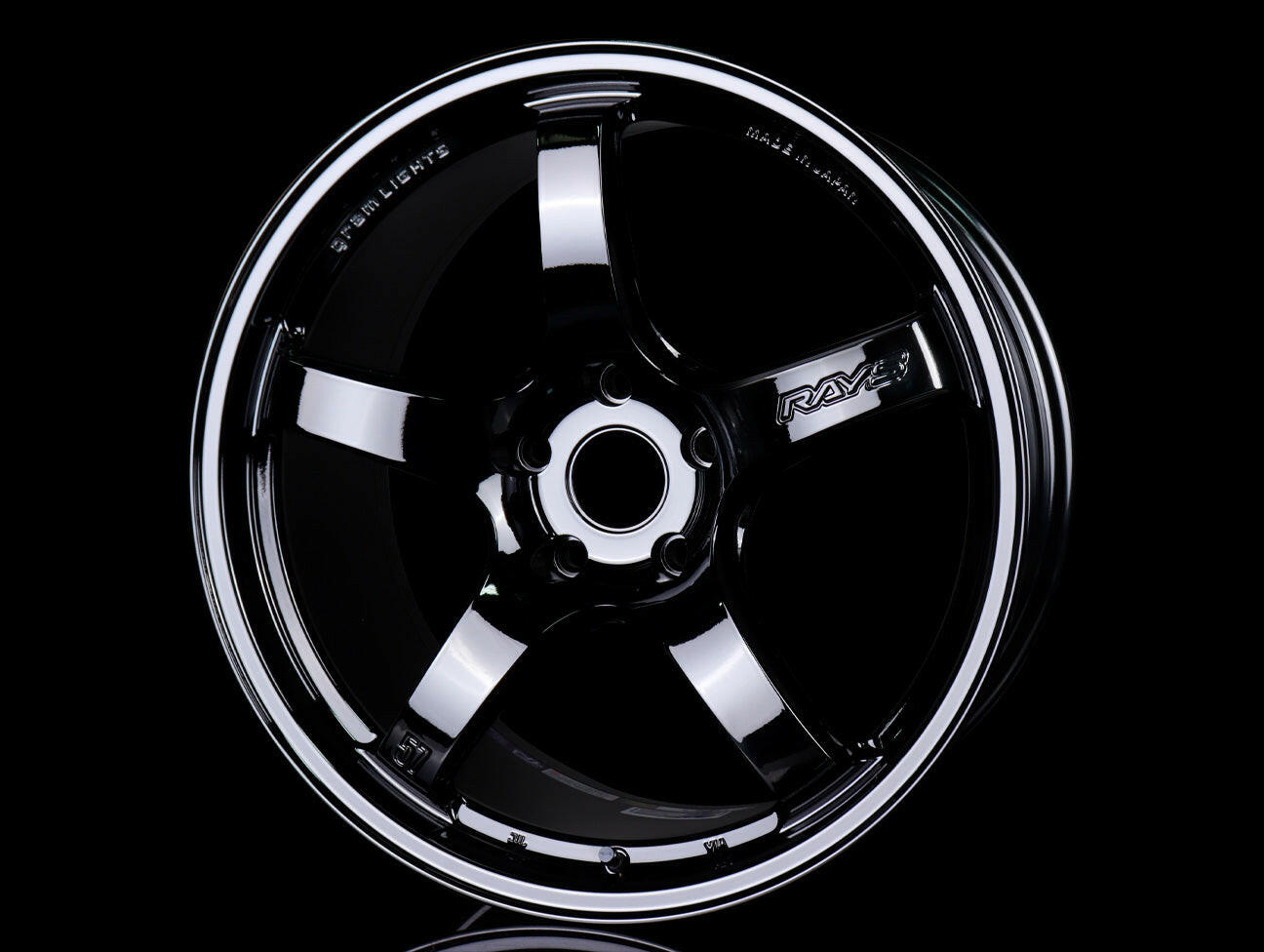 Rays Gram Lights 57CR Wheels - Glossy Black 19x9.5 / 5x120 / +35.