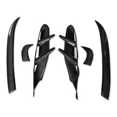 Carbon Fiber Head Light Trim Frame Cover - Porsche Taycan 2020-2022.