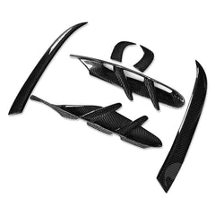 Carbon Fiber Head Light Trim Frame Cover - Porsche Taycan 2020-2022.