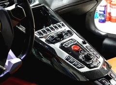 Carbon Fiber Car Interior Center Console Panel Cover Trim - Lamborghini Aventador LP700 720 750.